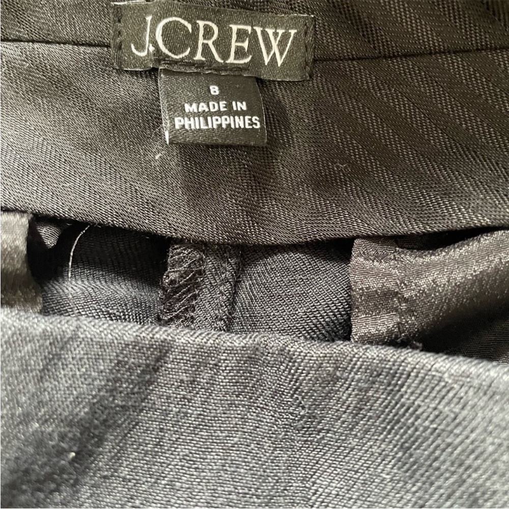 J. Crew Black Linen/Cotton Wide Leg Pants - Picture 5 of 7